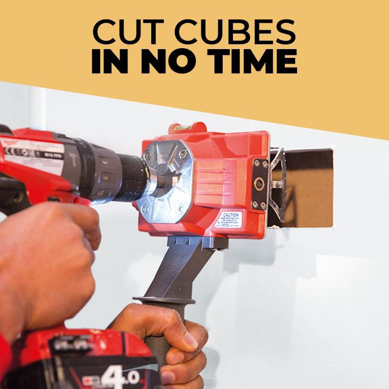 Square Hole Cutter Drill Attachment