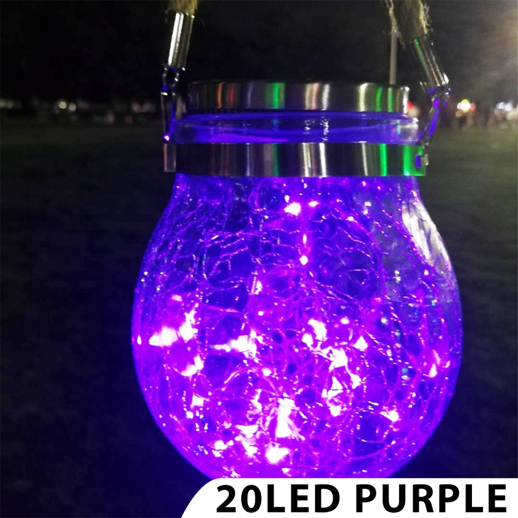 SolarLED Crystal Ball Hanging Lamp