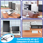 NTR Dual Monitor and Laptop Desk Mount