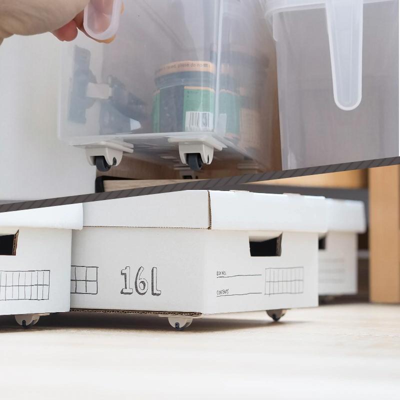 Organizer and Storage Box Stick-on Wheels (Pack of 4)