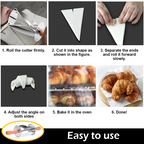 Bakers™️ Stainless Steel Rolling Croissant Cutter
