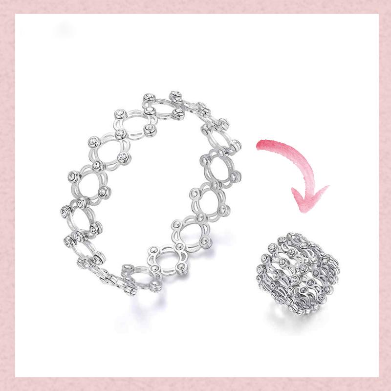 Two-way Crystal Ring & Bracelet