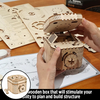 HJY DIY Wooden Puzzle Lock Box