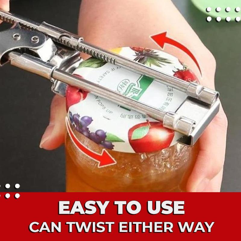 HomeTex Adjustable Stainless Steel Jar Openers