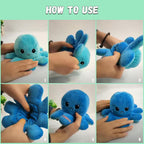 Kiddies Reversible Flip Octopus Stuffed Plushie