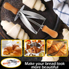 Bakers™️ Stainless Steel Rolling Croissant Cutter