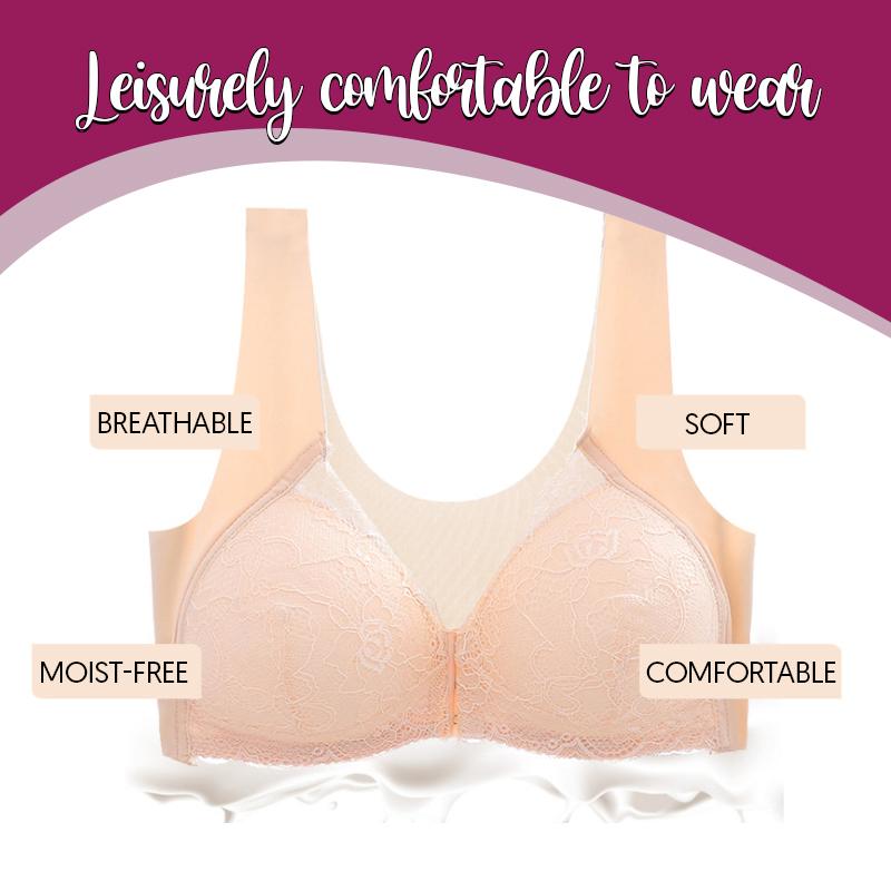 LadyShape Front Buckle Closure Wireless Lift Bra