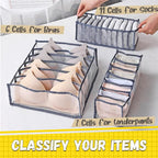 HQNetz Undergarments Drawer Divider Storage