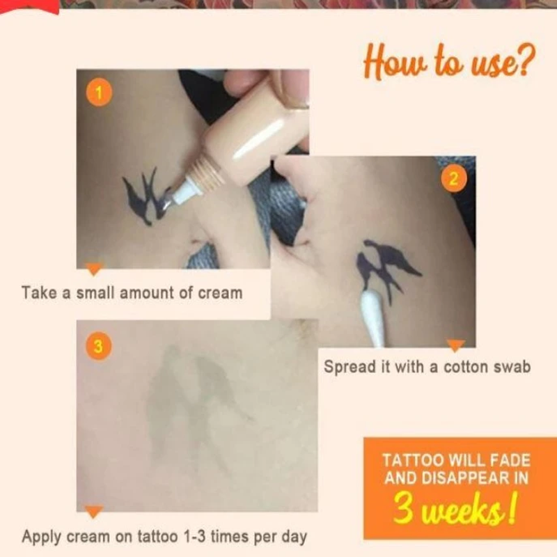 Permanent Tattoo Removal Cream