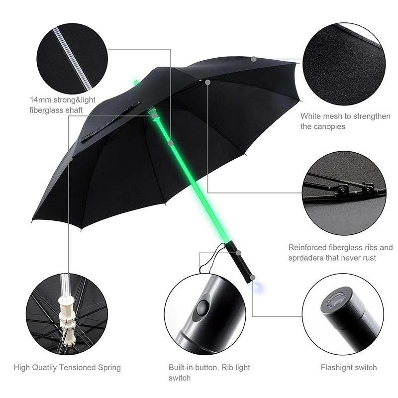 FanFix LED Saber Laser Sword Umbrella