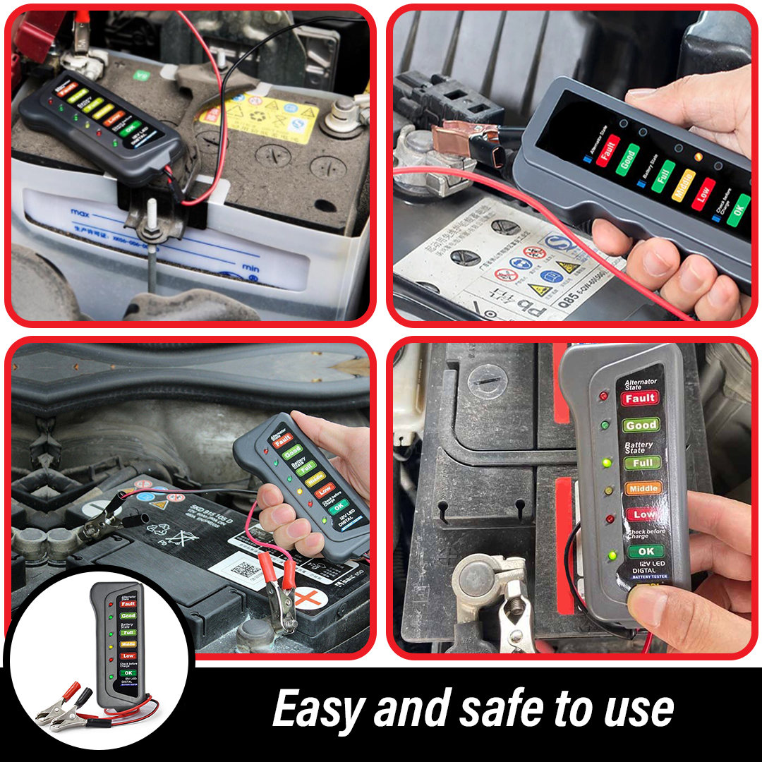 WS Mini 12V Car Battery Tester