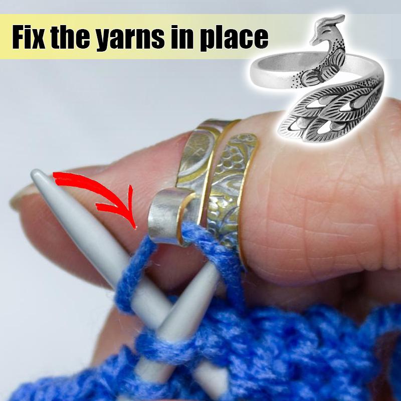 AKAI Adjustable Knitting Crochet Loop Ring