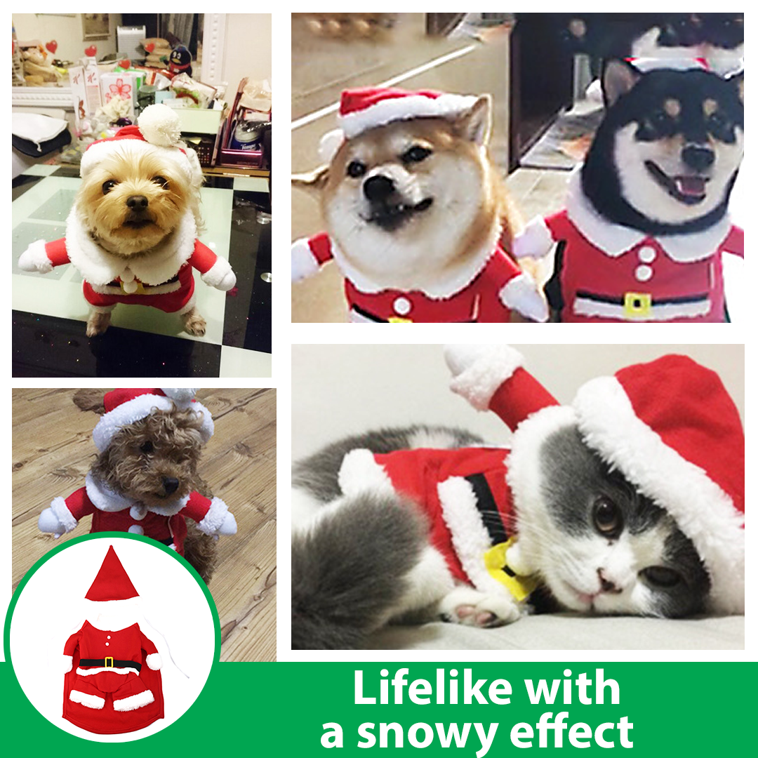 PoshPaws Pet Santa Claus Costume