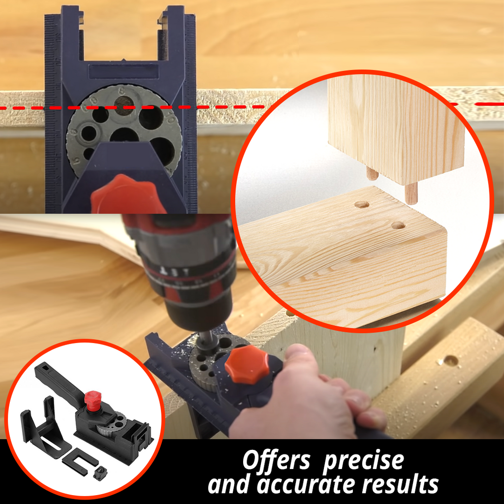 DUBU Adjustable Woodworking Drill Hole Jig