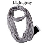 PoshSecret Travel Infinity Scarf With Secret Pockets