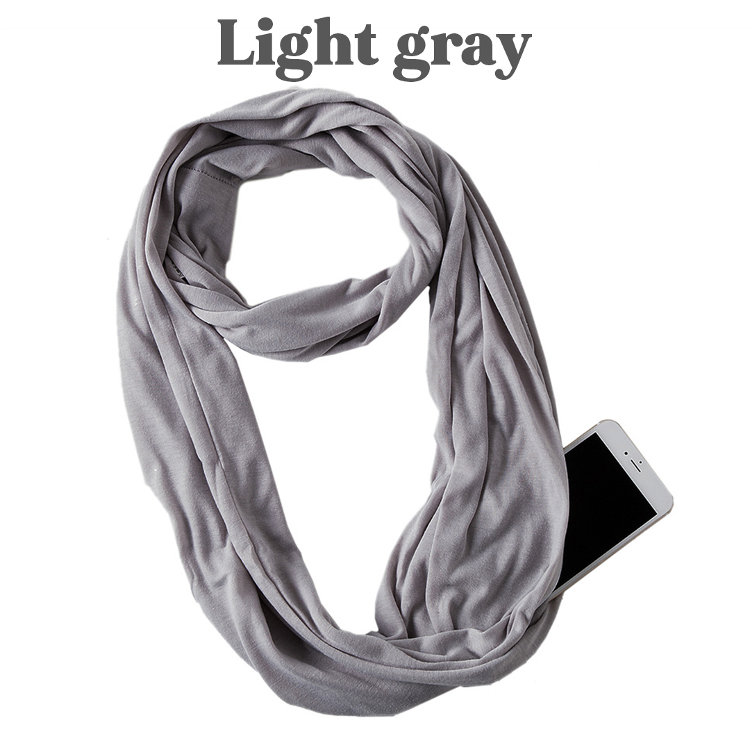 PoshSecret Travel Infinity Scarf With Secret Pockets
