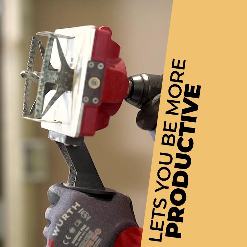 Square Hole Cutter Drill Attachment