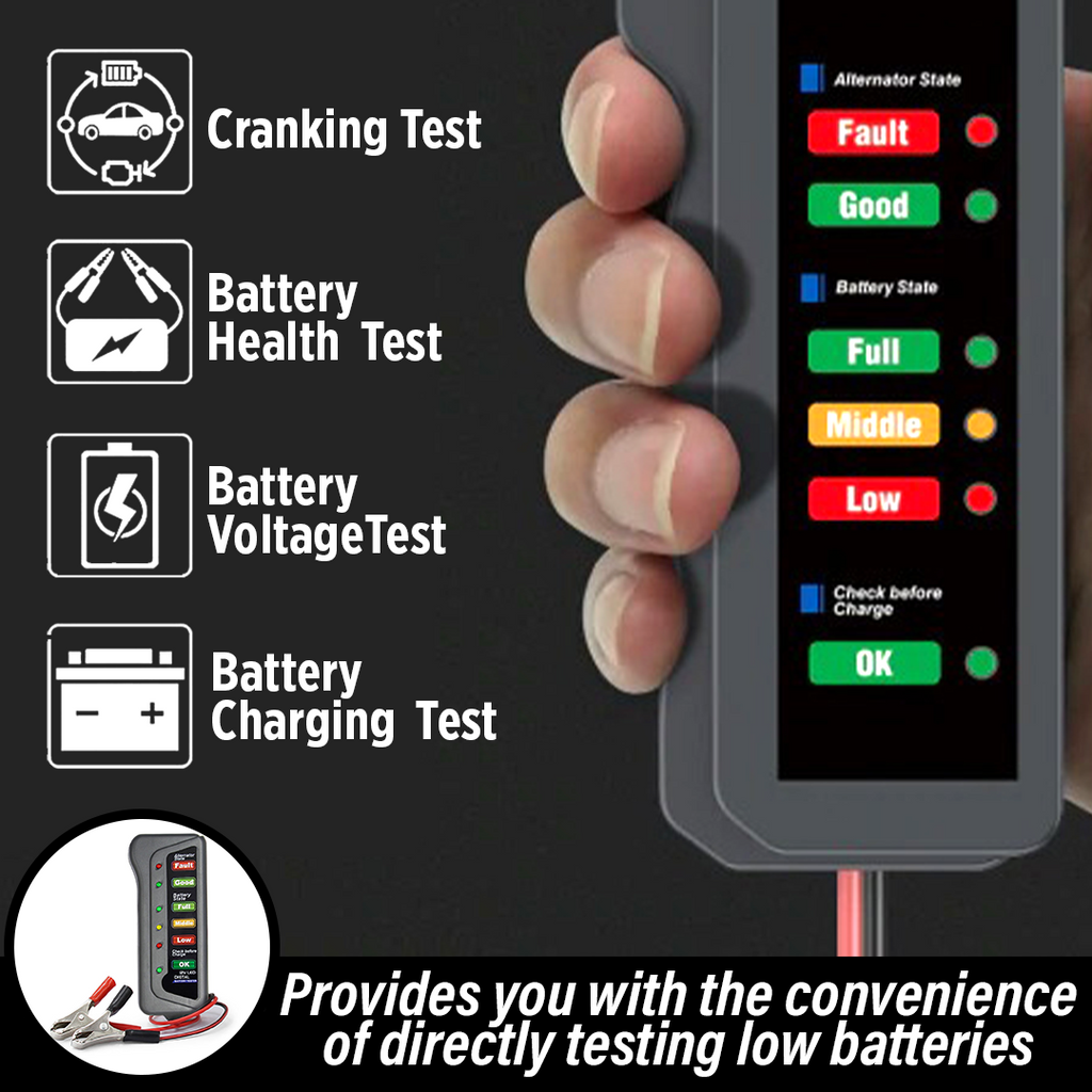 WS Mini 12V Car Battery Tester