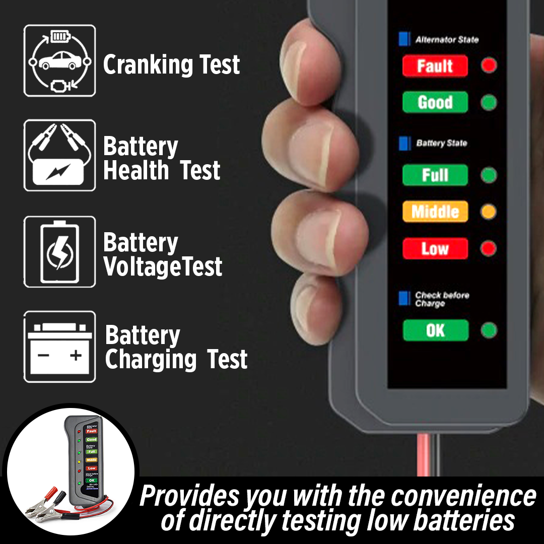WS Mini 12V Car Battery Tester