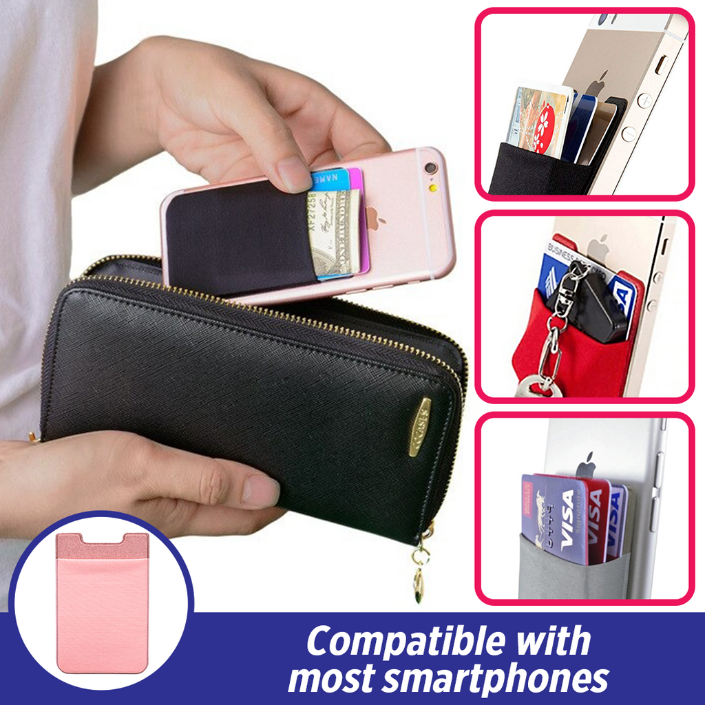 PhoneETX Adhesive Cell Phone Back Wallet