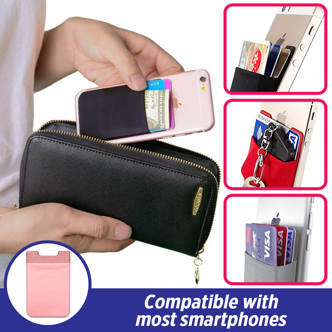 PhoneETX Adhesive Cell Phone Back Wallet
