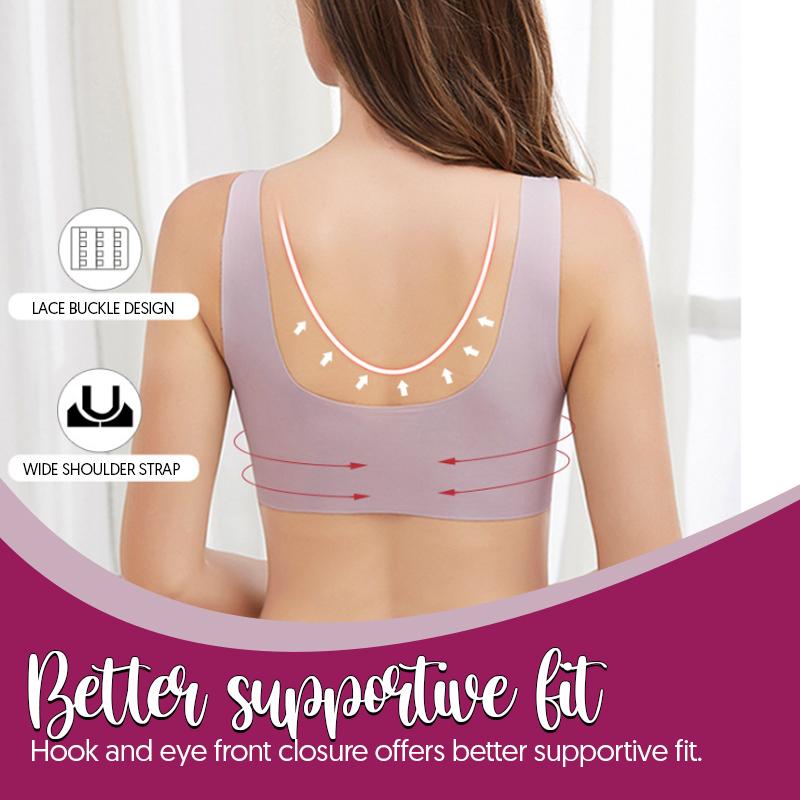 LadyShape Front Buckle Closure Wireless Lift Bra