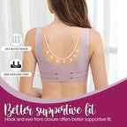 LadyShape Front Buckle Closure Wireless Lift Bra
