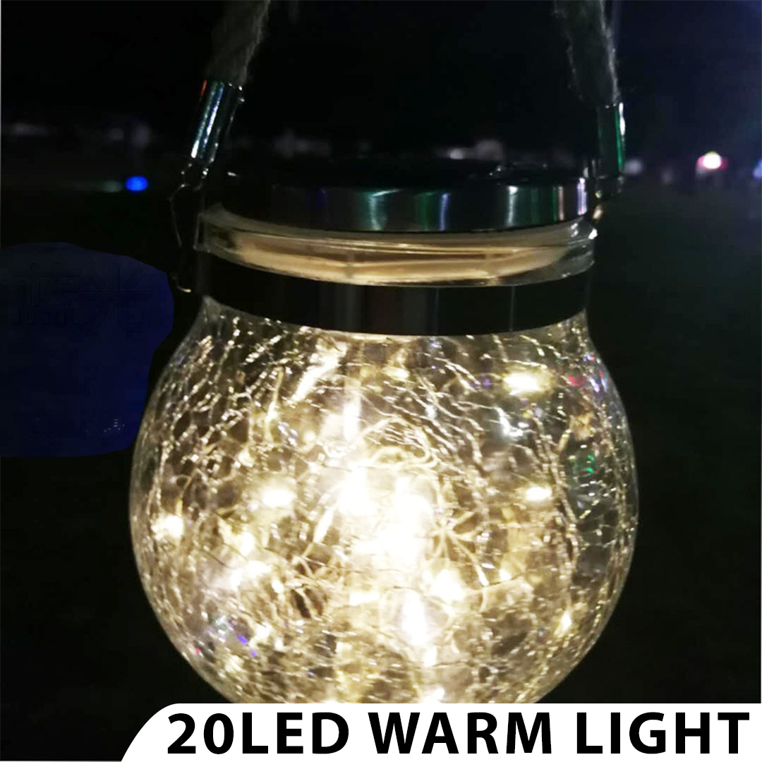 SolarLED Crystal Ball Hanging Lamp