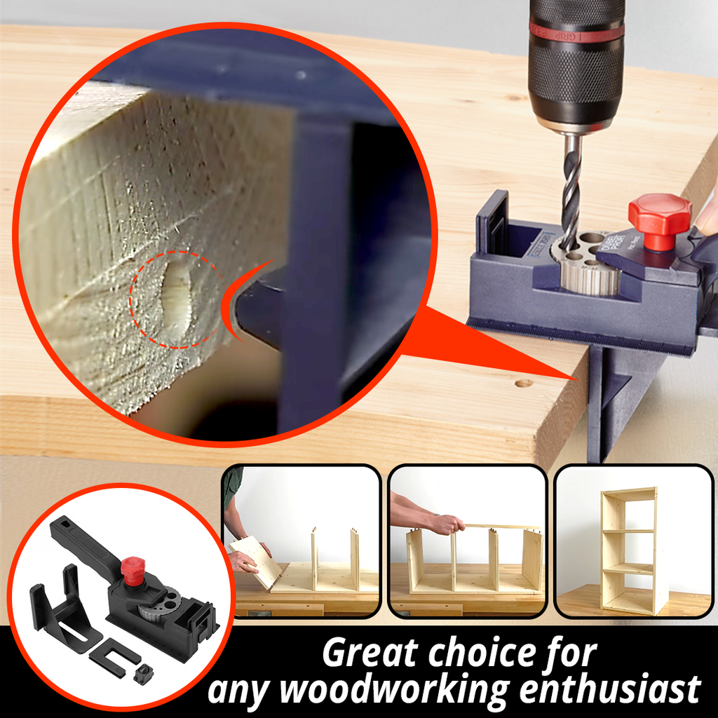 DUBU Adjustable Woodworking Drill Hole Jig