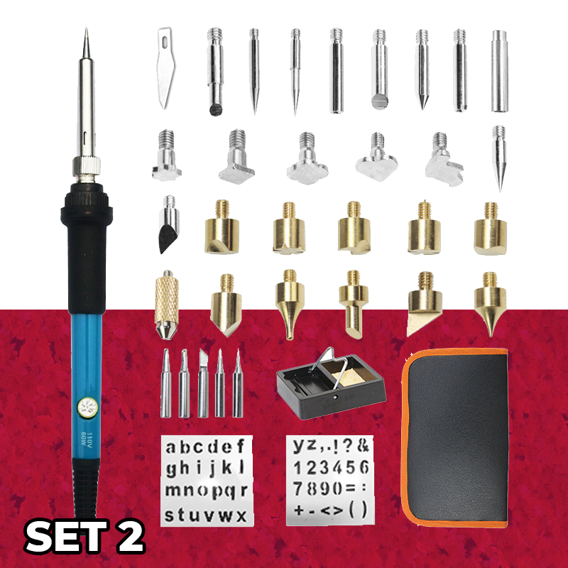 Wood Burning Pyrography Kit