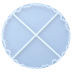 YHX Irregular Wave Round Coaster Mold