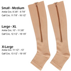 FeetFree 20-30mmHg Zippered Compression Socks