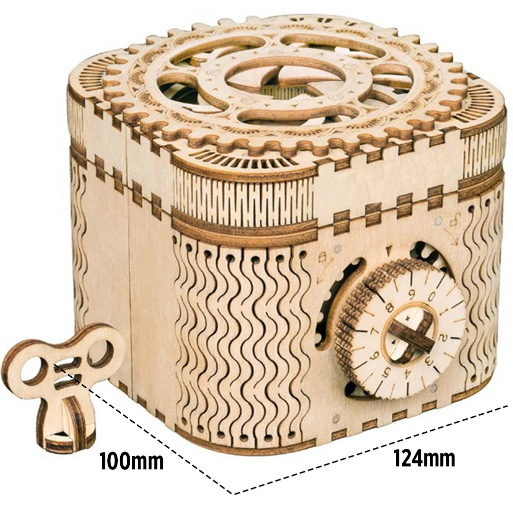 HJY DIY Wooden Puzzle Lock Box
