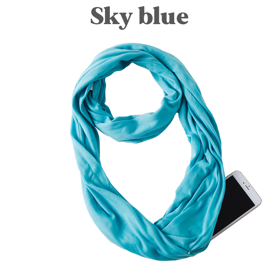 PoshSecret Travel Infinity Scarf With Secret Pockets