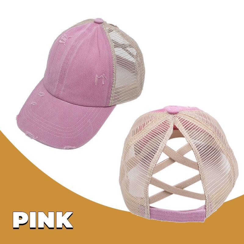 Criss Cross Ponytail Baseball Cap