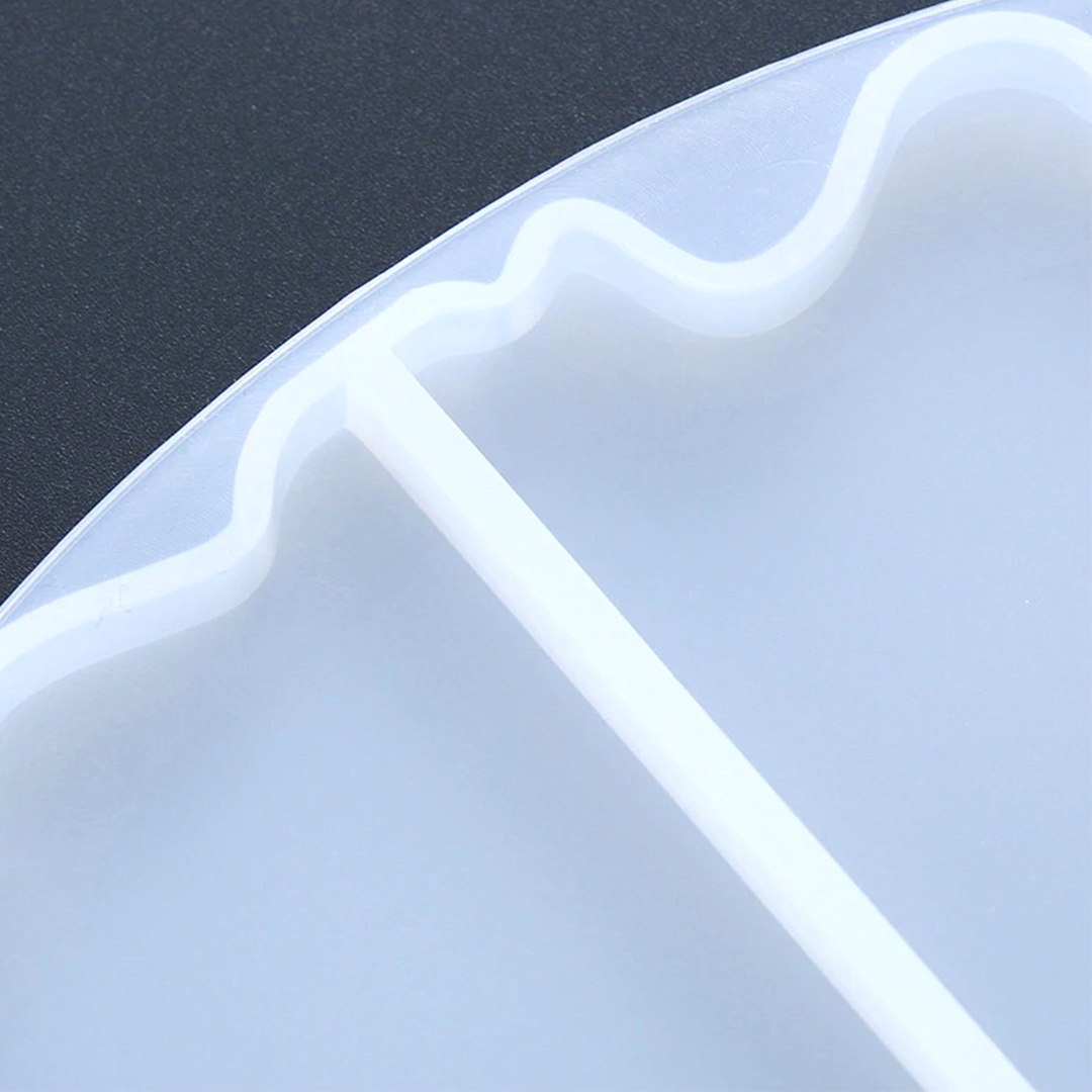 YHX Irregular Wave Round Coaster Mold