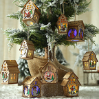 WWS Christmas Decorations Luminous Cabins