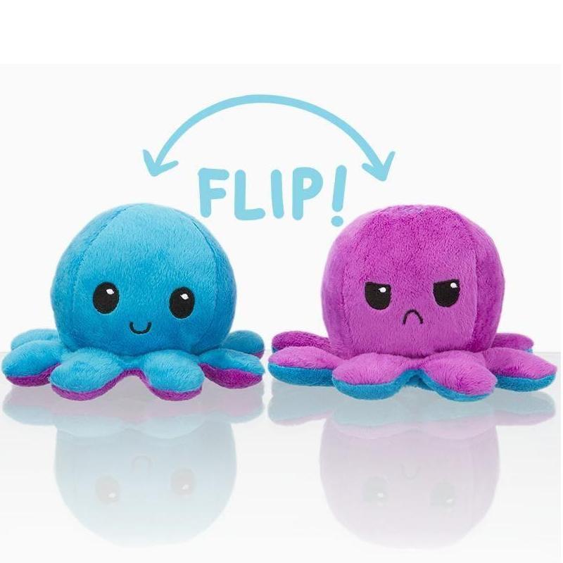 Kiddies Reversible Flip Octopus Stuffed Plushie