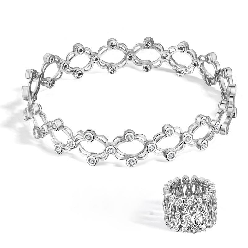 Two-way Crystal Ring & Bracelet