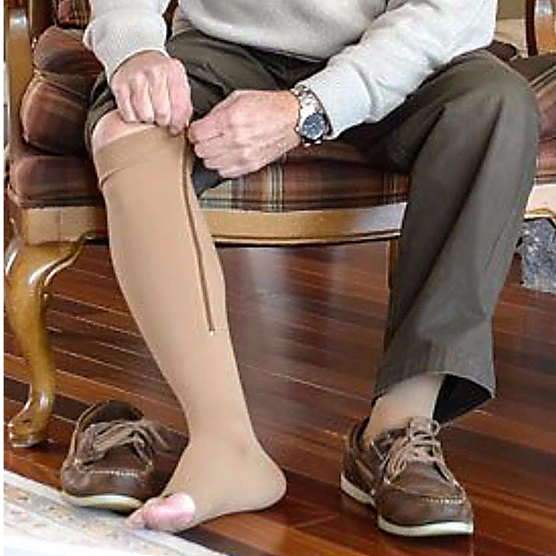 FeetFree 20-30mmHg Zippered Compression Socks