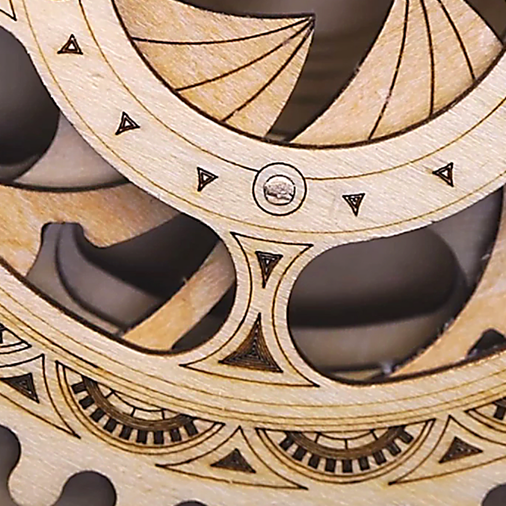 HJY DIY Wooden Puzzle Lock Box