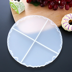 YHX Irregular Wave Round Coaster Mold
