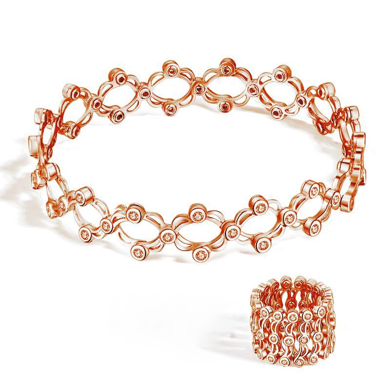 Two-way Crystal Ring & Bracelet