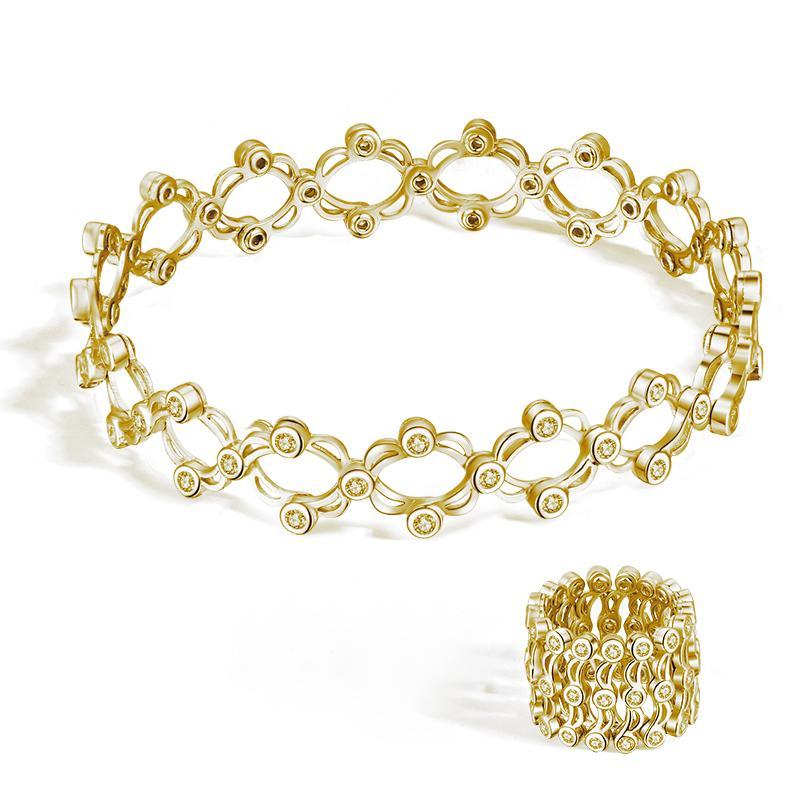 Two-way Crystal Ring & Bracelet