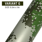 Matte Self-Adhesive Camouflage Film Wrap