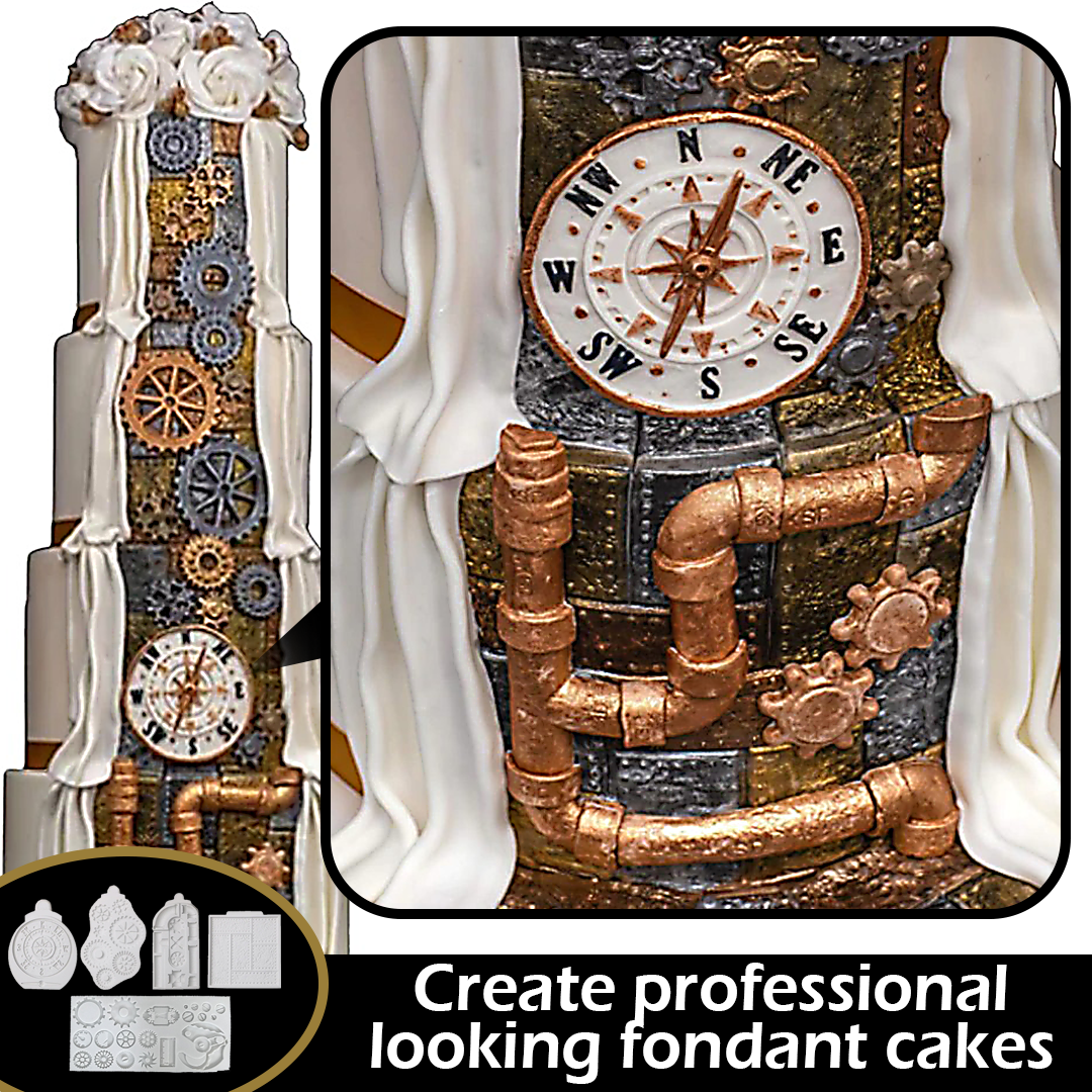 Artsy Cakes DIY Silicone Steampunk Mold
