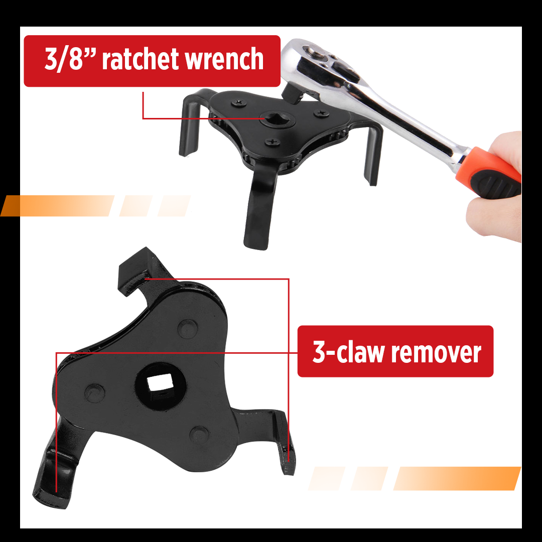 AutoDOC+ 3-Jaw Oil Filter Wrench