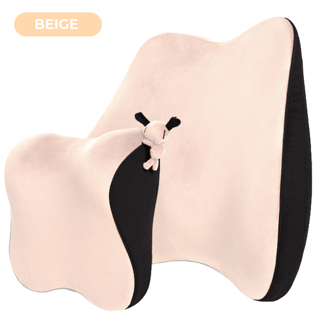 Car Seat Headrest and Neck Cushion