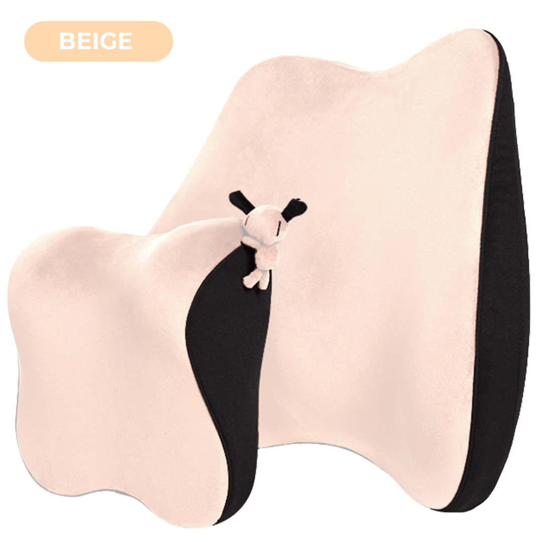 Car Seat Headrest and Neck Cushion