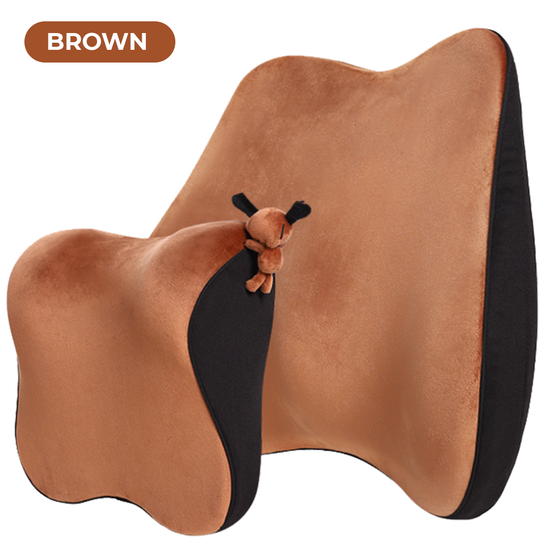 Car Seat Headrest and Neck Cushion